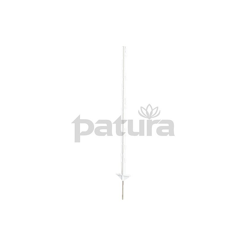 Patura Kunststoff-Weidezaunpfahl 73 cm hoch in weiß (10 Stück/Pack)