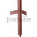 Patura Winkelstahlpfahl, 3 mm stark, lackiert,1,50 m mit Trittfuß (10 Stück/Pack)