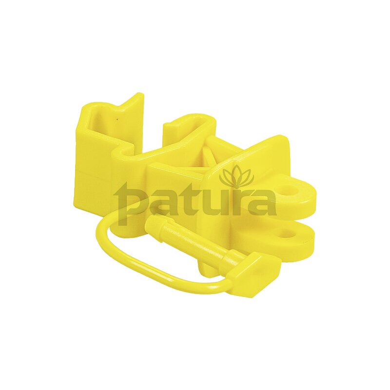Patura Standardisolator mit Stift in gelb für T-Pfosten (25 Stück/Pack)