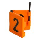 Kerbl Halsbandnummer Duo für Rinder Ziffer: 2  / Farbe: orange