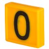 Kerbl Nummernblock Standard für Rinder in gelb Ziffer 0 (10er Pack)