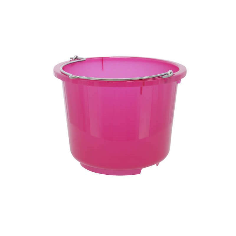 Kerbl Stall- & Baueimer 12 Liter rosa transparent
