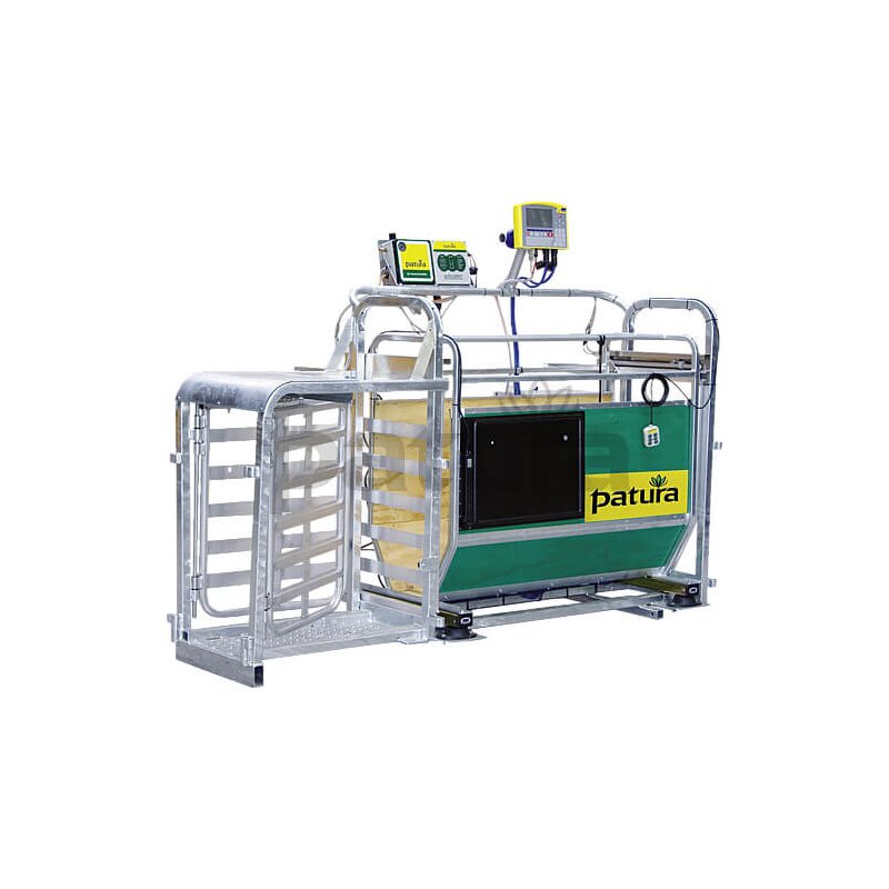 Patura 3-Wege-Wiege & Sortierbox mit Druckluftbetrieb für Schafe